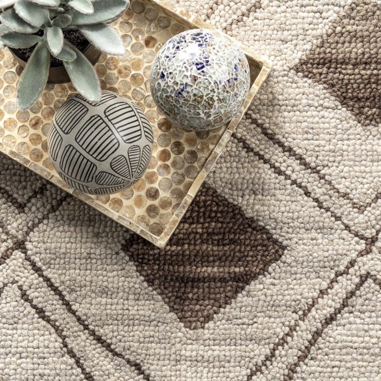 Arvin Olano x Rugs USA Trellis Wool Beige Area Rug AllModern